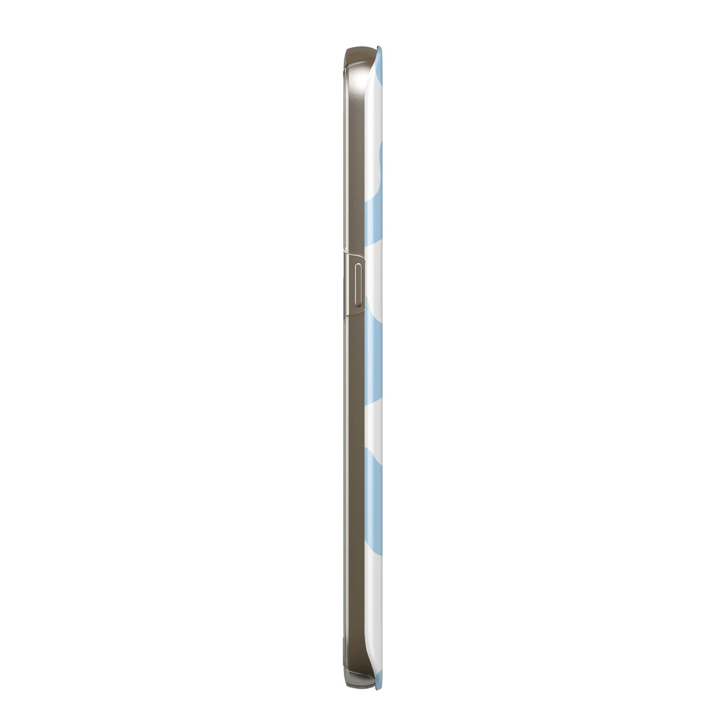 Blue Cow Print Samsung Galaxy Case Side View