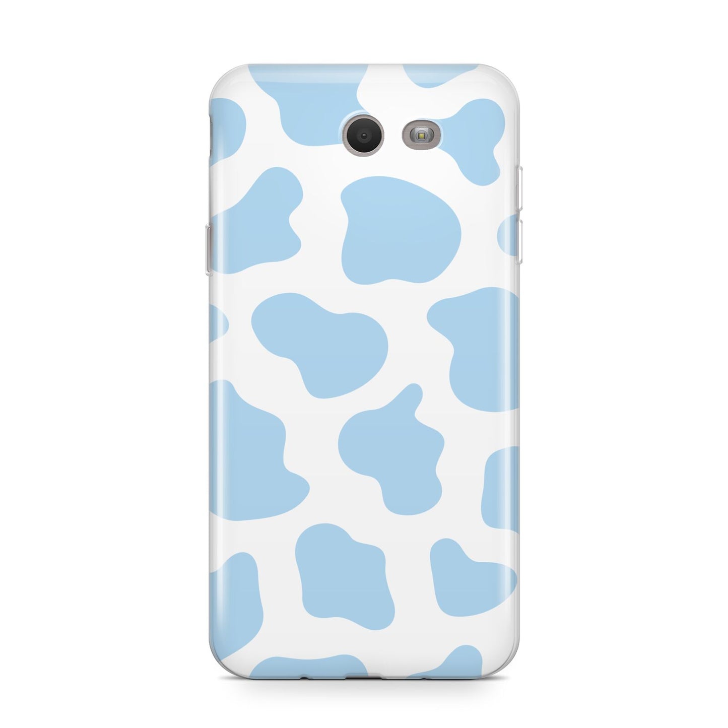 Blue Cow Print Samsung Galaxy J7 2017 Case