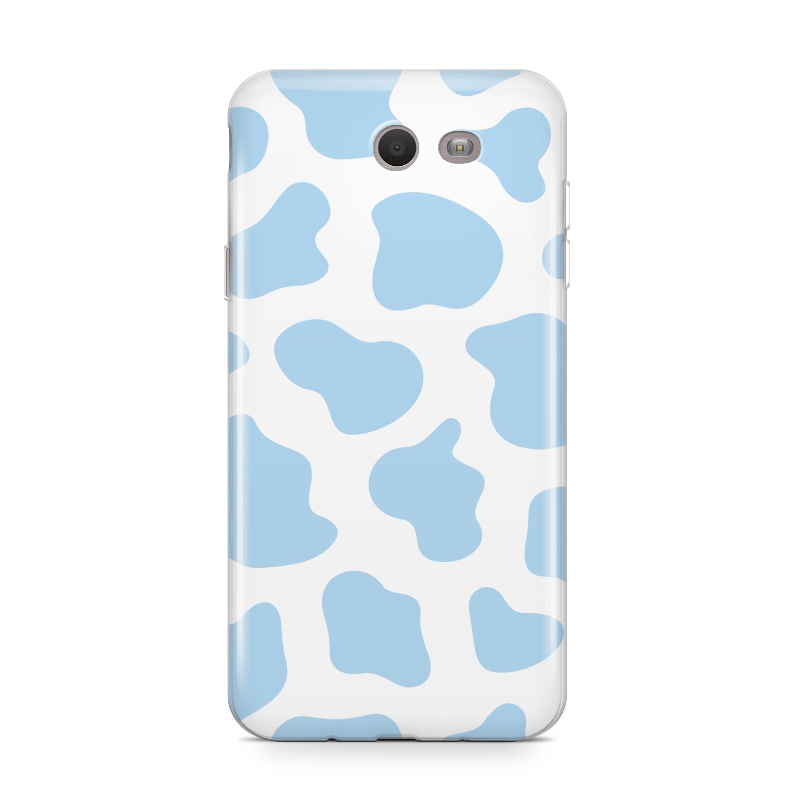 Blue Cow Print Samsung Galaxy J7 2017 Case