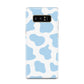 Blue Cow Print Samsung Galaxy Note 8 Case