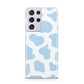 Blue Cow Print Samsung S21 Ultra Case