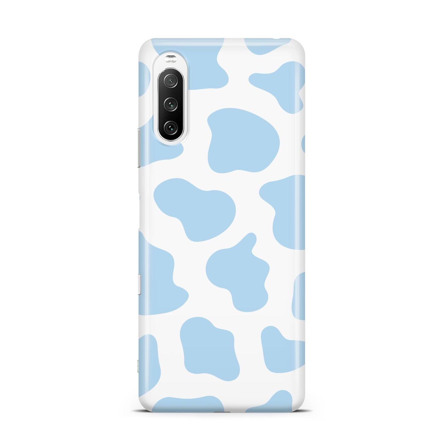 Blue Cow Print Sony Xperia 10 III Case