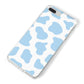 Blue Cow Print iPhone 8 Plus Bumper Case on Silver iPhone Alternative Image