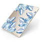 Blue Crystals Apple iPad Case on Gold iPad Side View