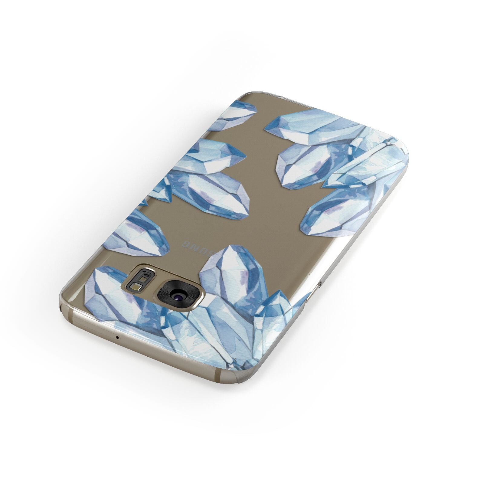 Blue Crystals Samsung Galaxy Case Front Close Up