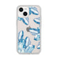 Blue Crystals iPhone 14 Clear Tough Case Starlight