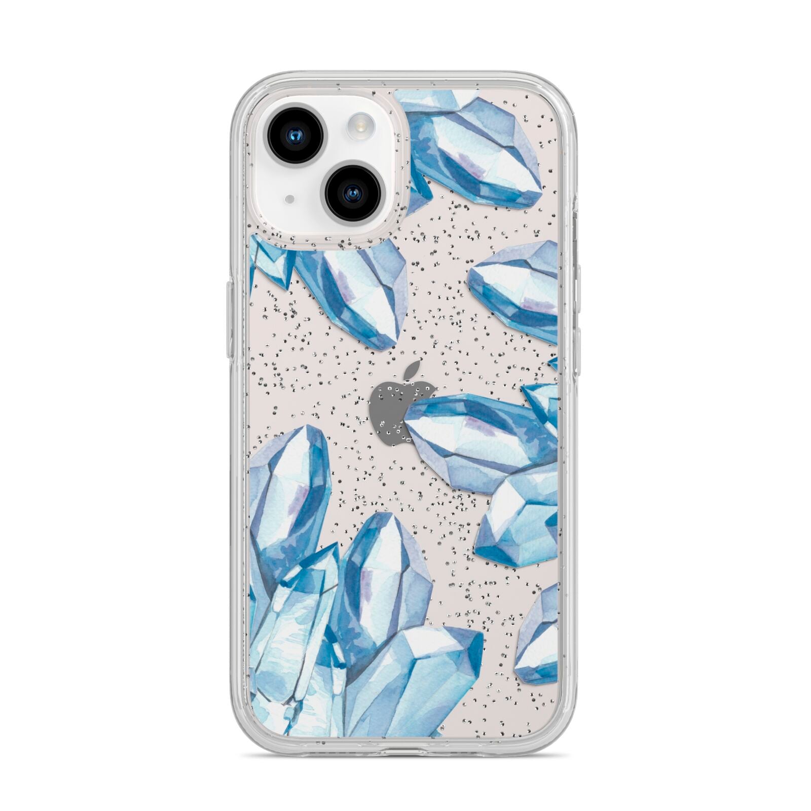 Blue Crystals iPhone 14 Glitter Tough Case Starlight