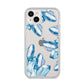 Blue Crystals iPhone 14 Plus Clear Tough Case Starlight