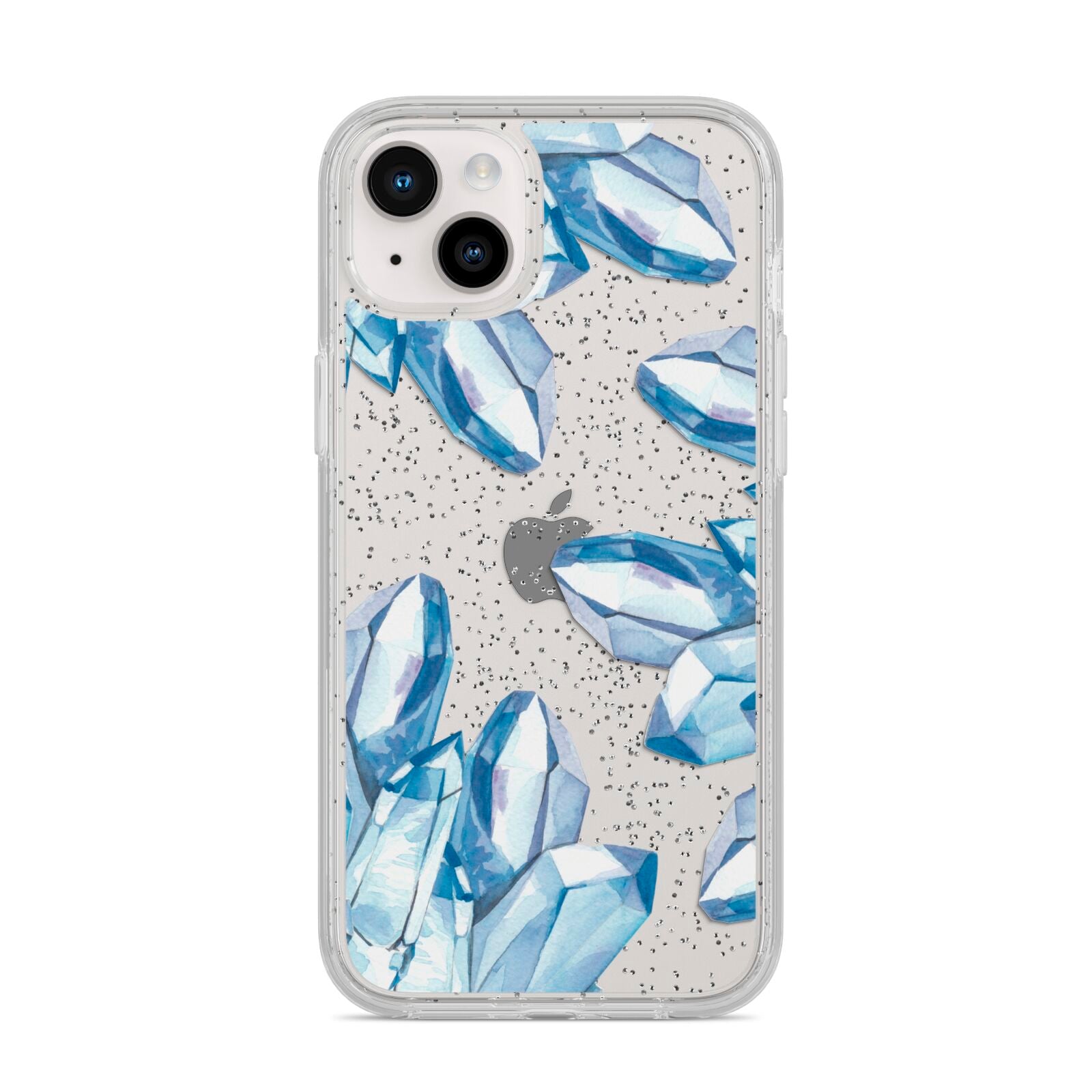 Blue Crystals iPhone 14 Plus Glitter Tough Case Starlight