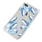 Blue Crystals iPhone 8 Plus Bumper Case on Silver iPhone Alternative Image