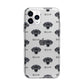 Blue Lacy Icon with Name Apple iPhone 11 Pro in Silver with Bumper Case