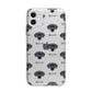 Blue Lacy Icon with Name Apple iPhone 11 in White with Bumper Case