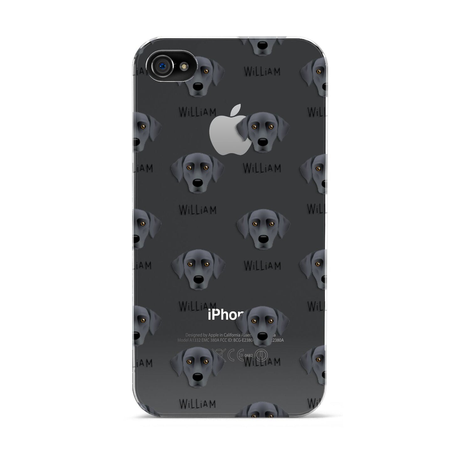 Blue Lacy Icon with Name Apple iPhone 4s Case