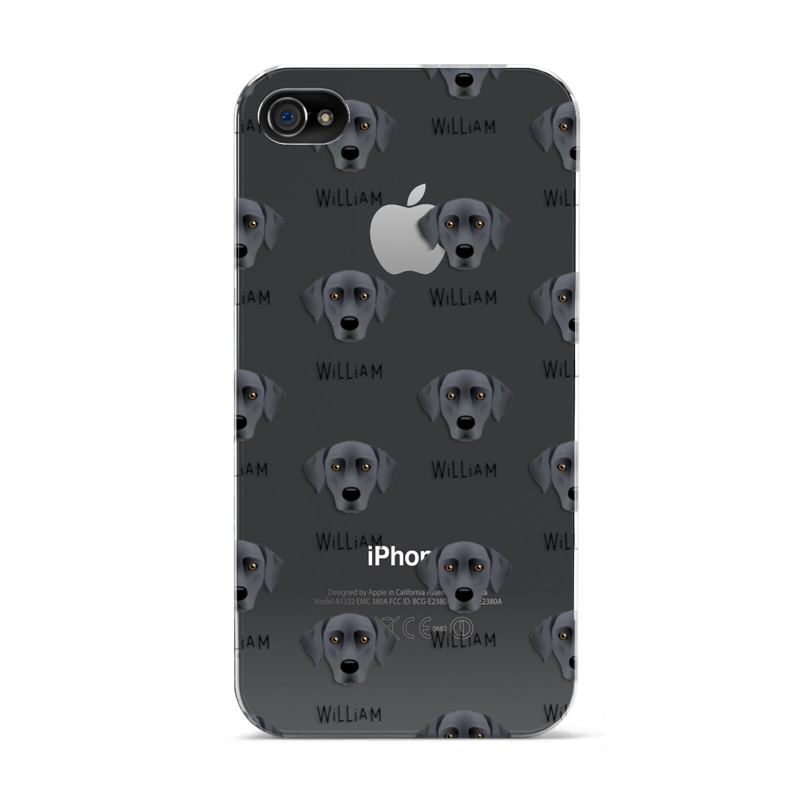 Blue Lacy Icon with Name Apple iPhone 4s Case