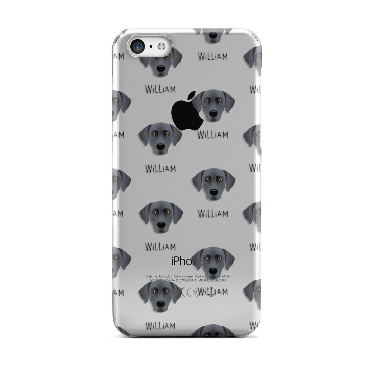 Blue Lacy Icon with Name Apple iPhone 5c Case