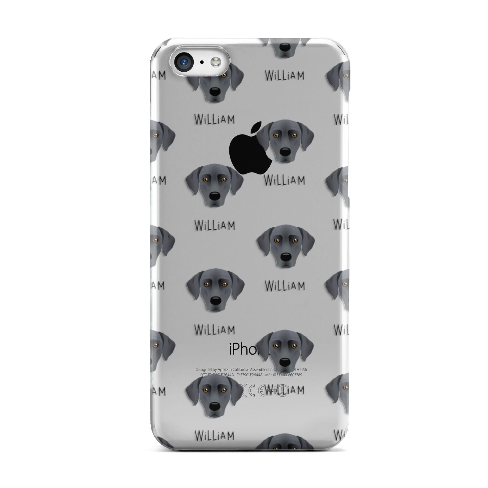 Blue Lacy Icon with Name Apple iPhone 5c Case