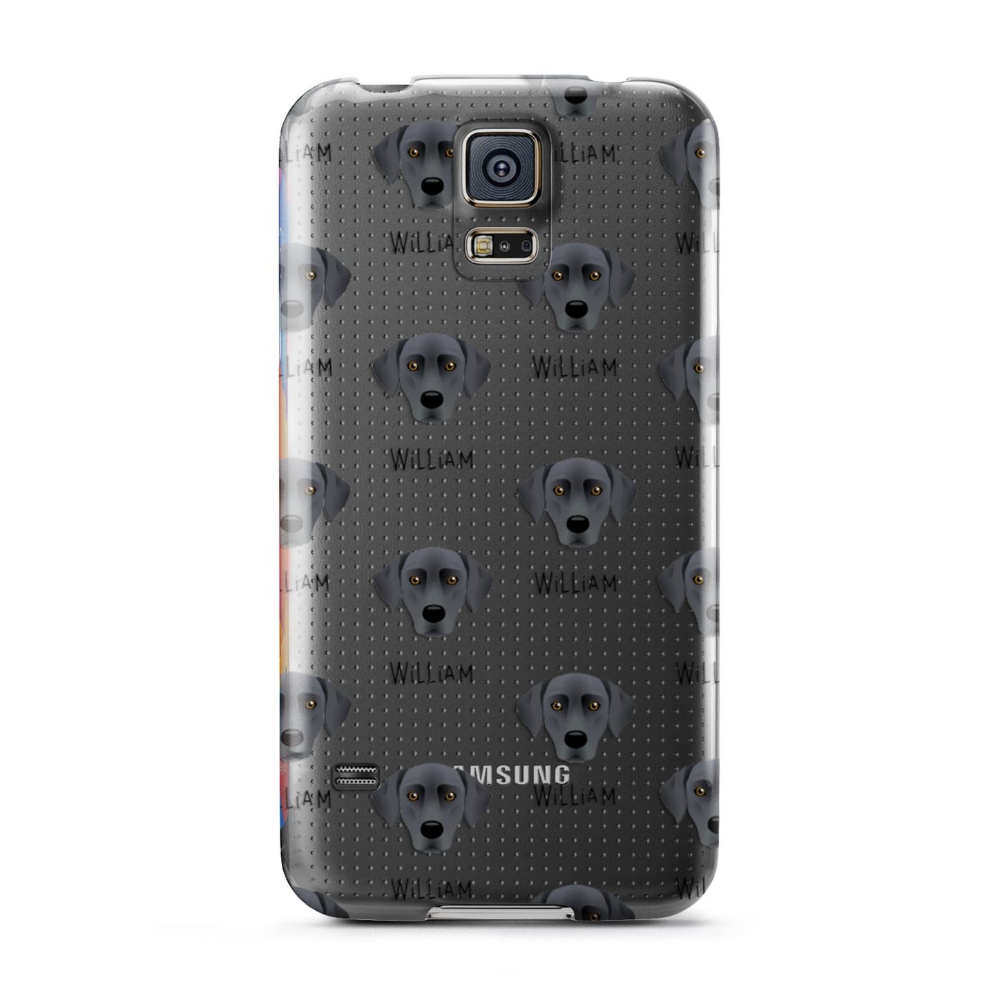 Blue Lacy Icon with Name Samsung Galaxy S5 Case