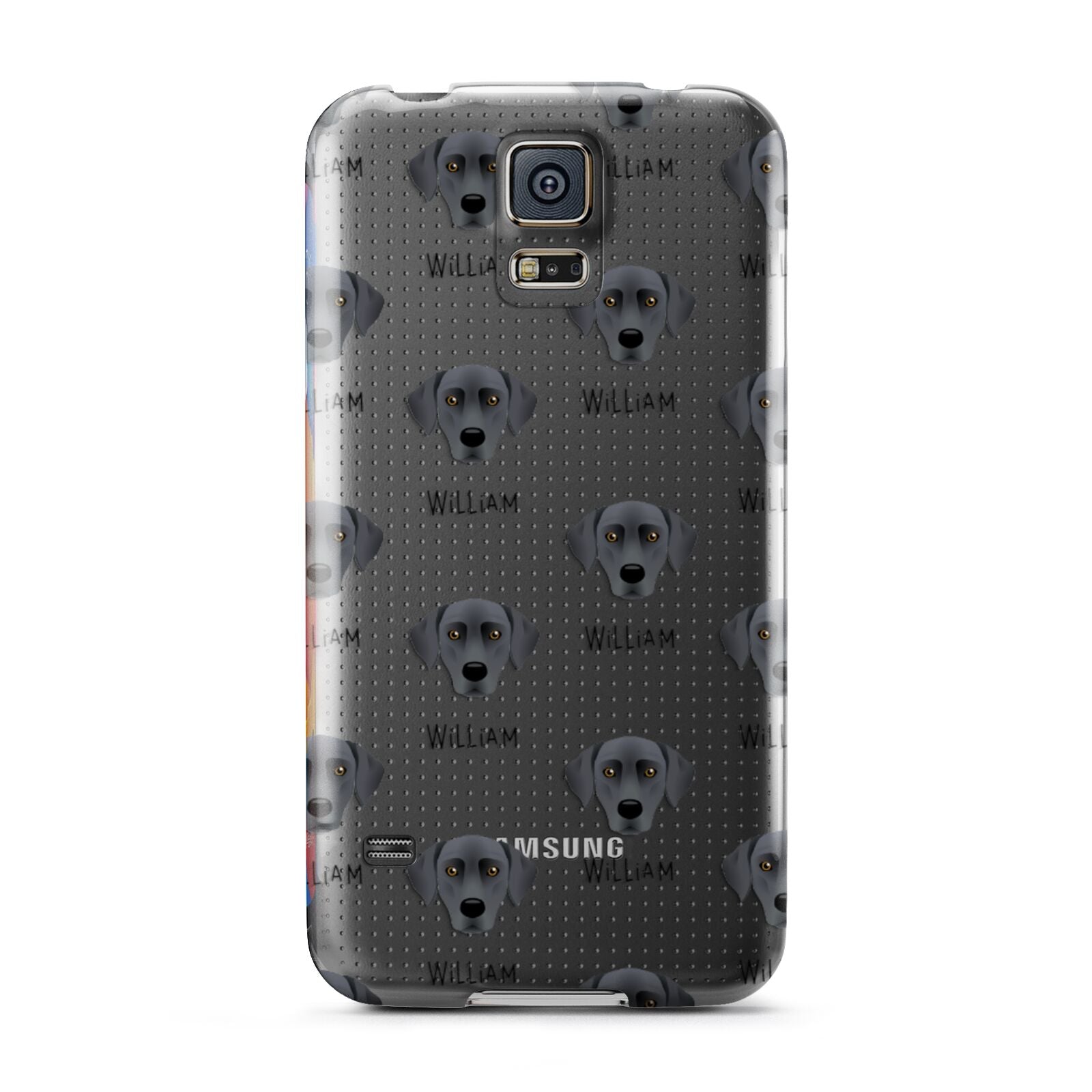 Blue Lacy Icon with Name Samsung Galaxy S5 Case