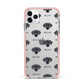 Blue Lacy Icon with Name iPhone 11 Pro Max Impact Pink Edge Case
