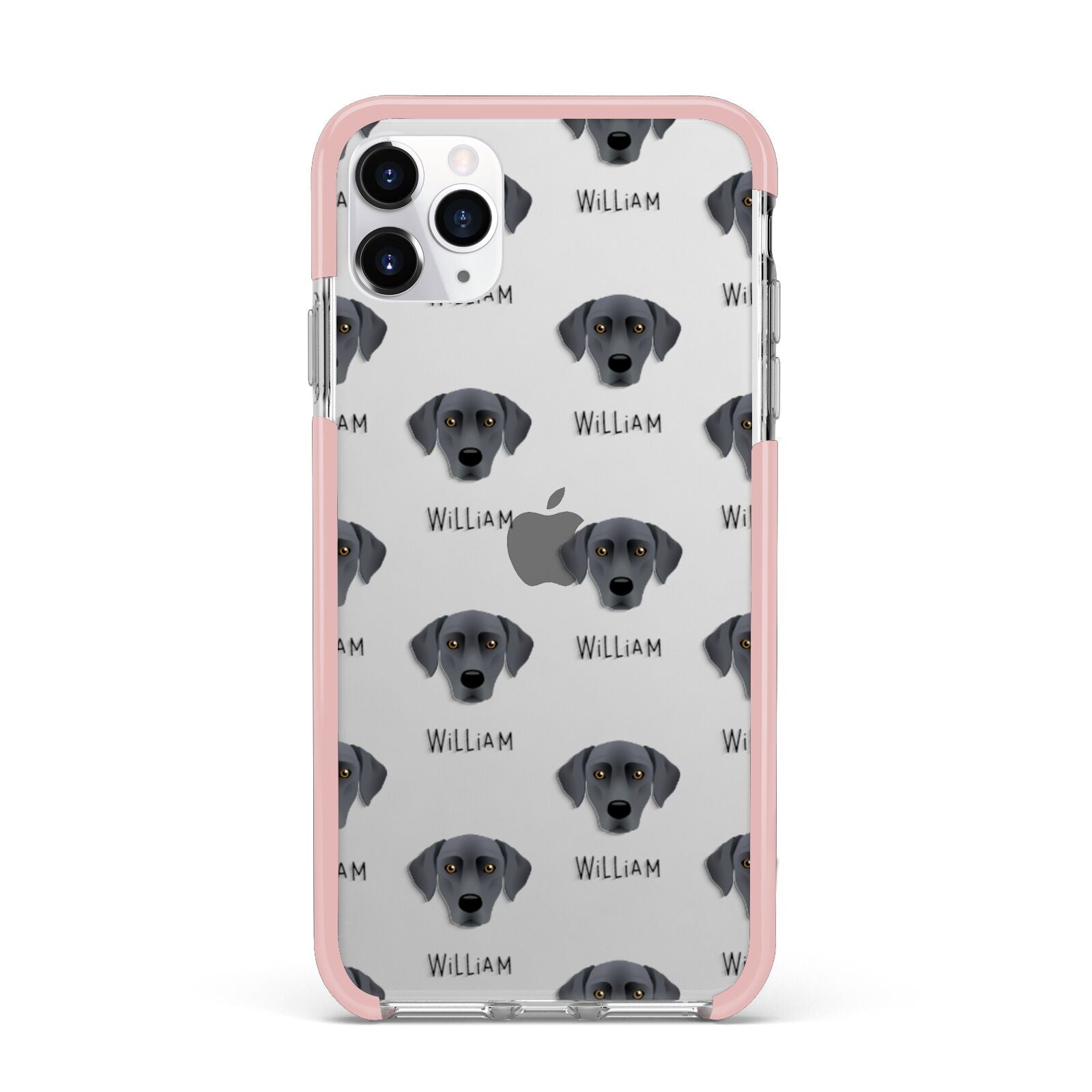 Blue Lacy Icon with Name iPhone 11 Pro Max Impact Pink Edge Case
