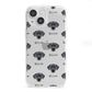 Blue Lacy Icon with Name iPhone 13 Mini Clear Bumper Case