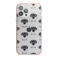 Blue Lacy Icon with Name iPhone 13 Pro Max TPU Impact Case with Pink Edges