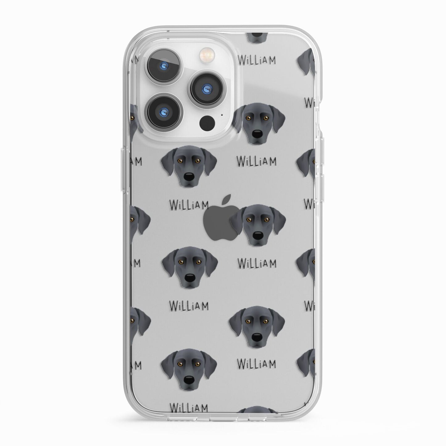 Blue Lacy Icon with Name iPhone 13 Pro TPU Impact Case with White Edges