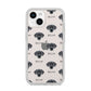 Blue Lacy Icon with Name iPhone 14 Clear Tough Case Starlight