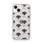 Blue Lacy Icon with Name iPhone 14 Glitter Tough Case Starlight