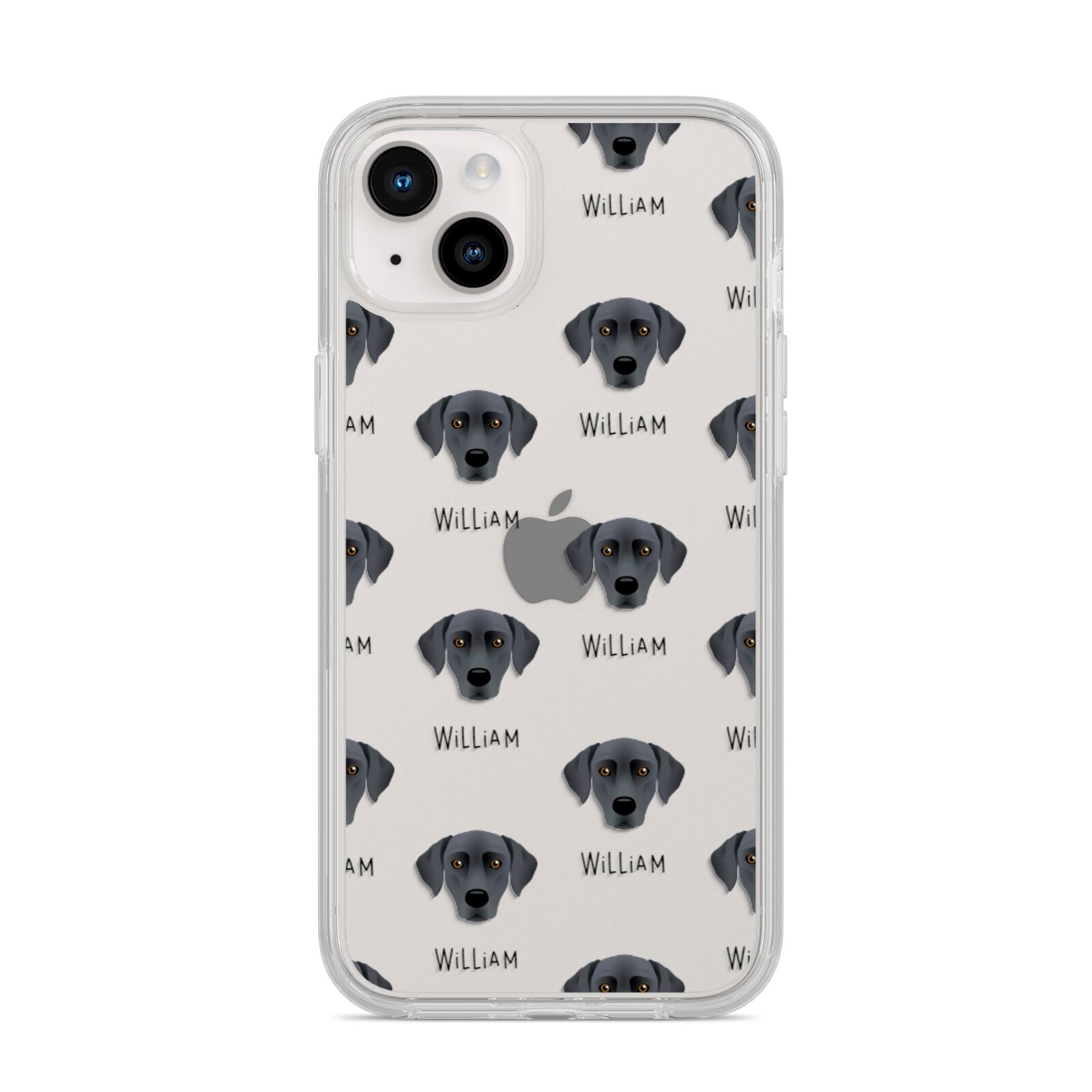 Blue Lacy Icon with Name iPhone 14 Plus Clear Tough Case Starlight