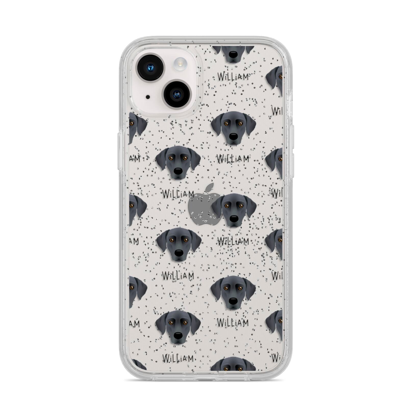 Blue Lacy Icon with Name iPhone 14 Plus Glitter Tough Case Starlight