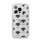 Blue Lacy Icon with Name iPhone 14 Pro Glitter Tough Case Silver