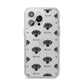 Blue Lacy Icon with Name iPhone 14 Pro Max Clear Tough Case Silver