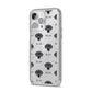 Blue Lacy Icon with Name iPhone 14 Pro Max Glitter Tough Case Silver Angled Image