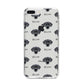 Blue Lacy Icon with Name iPhone 8 Plus Bumper Case on Silver iPhone