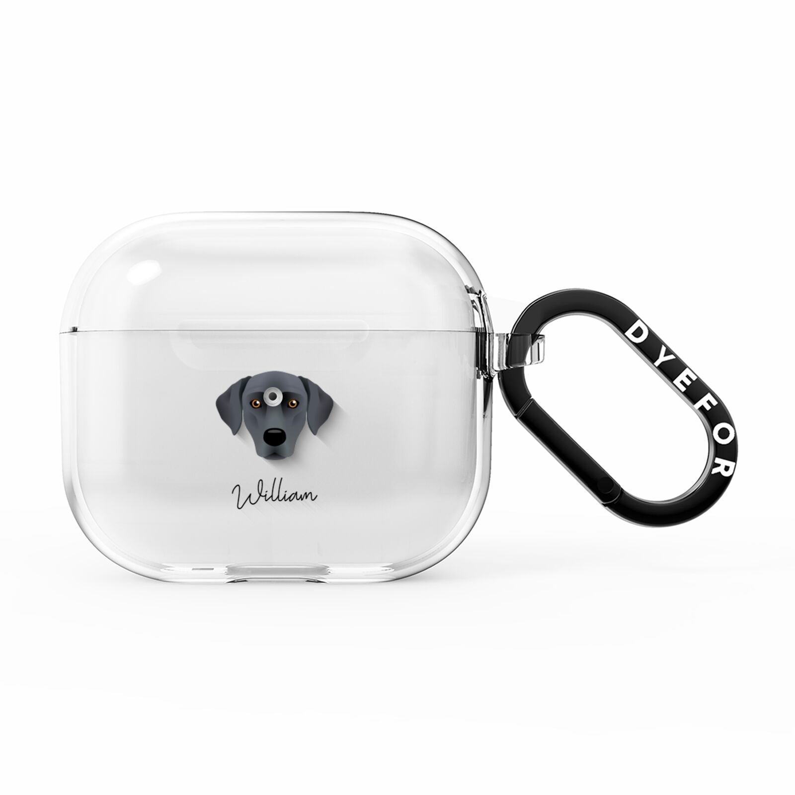 Blue Lacy Personalised AirPods Clear Case 3rd Gen