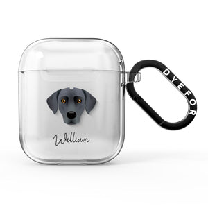 Blue Lacy Personalised AirPods Case