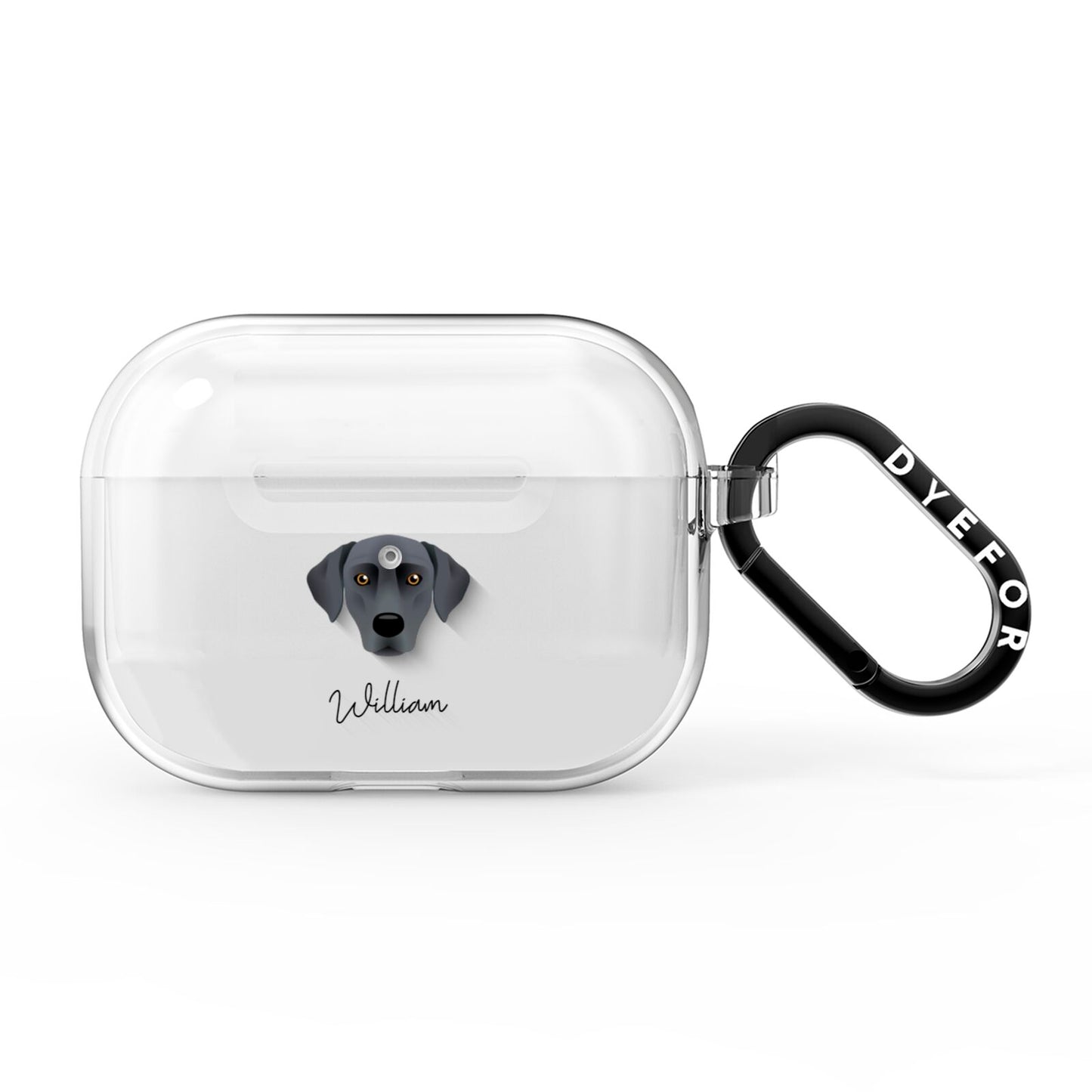 Blue Lacy Personalised AirPods Pro Clear Case