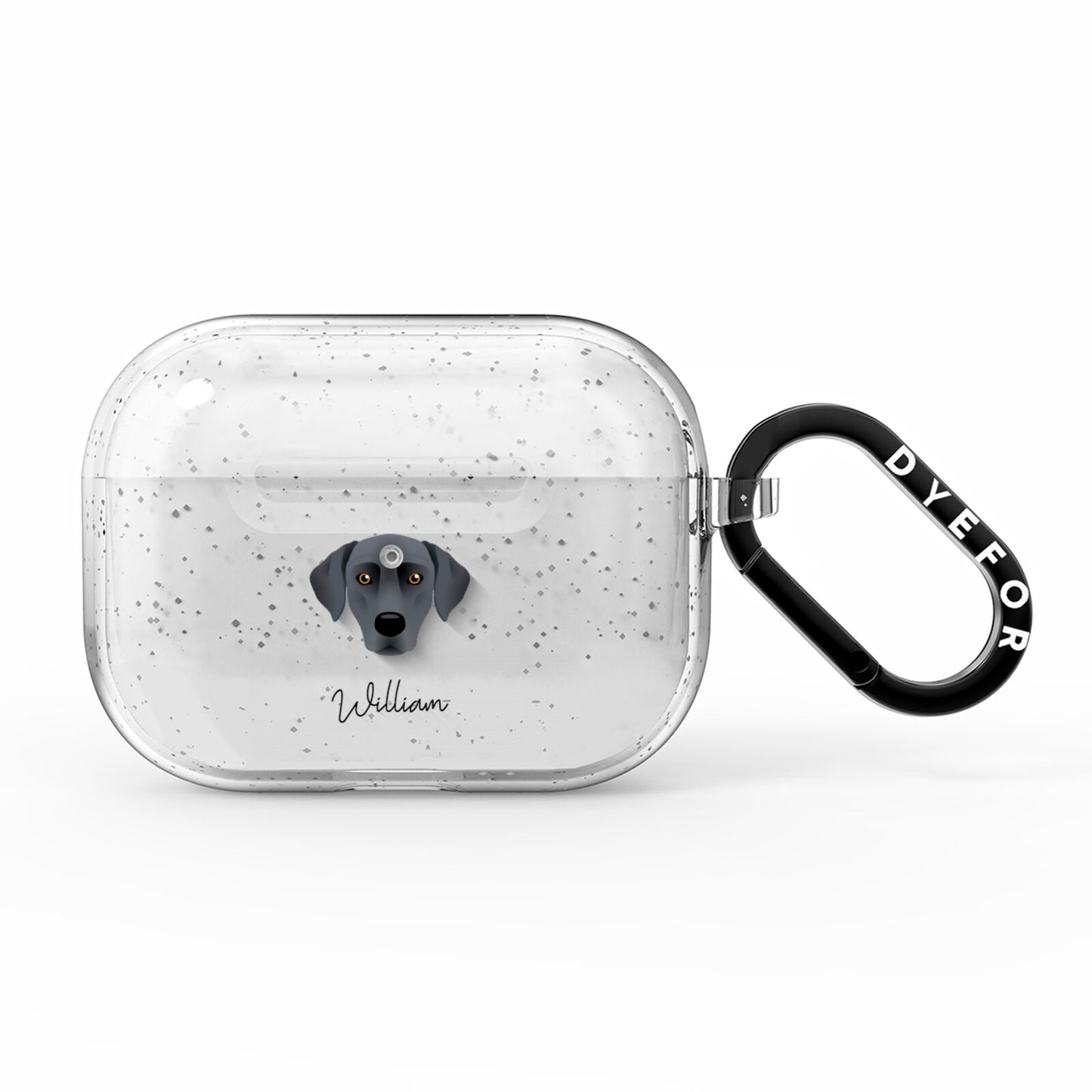 Blue Lacy Personalised AirPods Pro Glitter Case