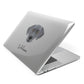 Blue Lacy Personalised Apple MacBook Case Side View