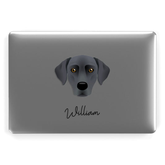 Blue Lacy Personalised Apple MacBook Case