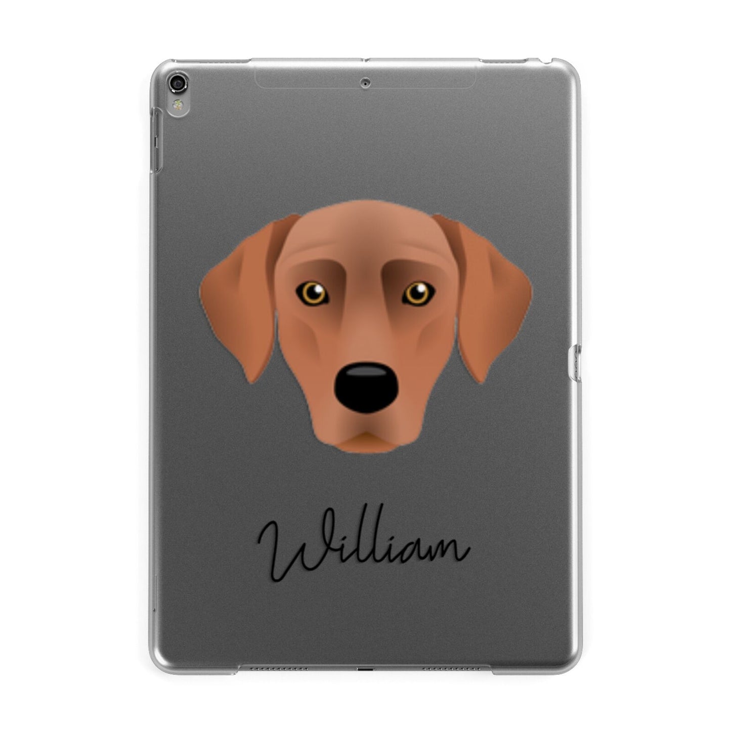 Blue Lacy Personalised Apple iPad Grey Case