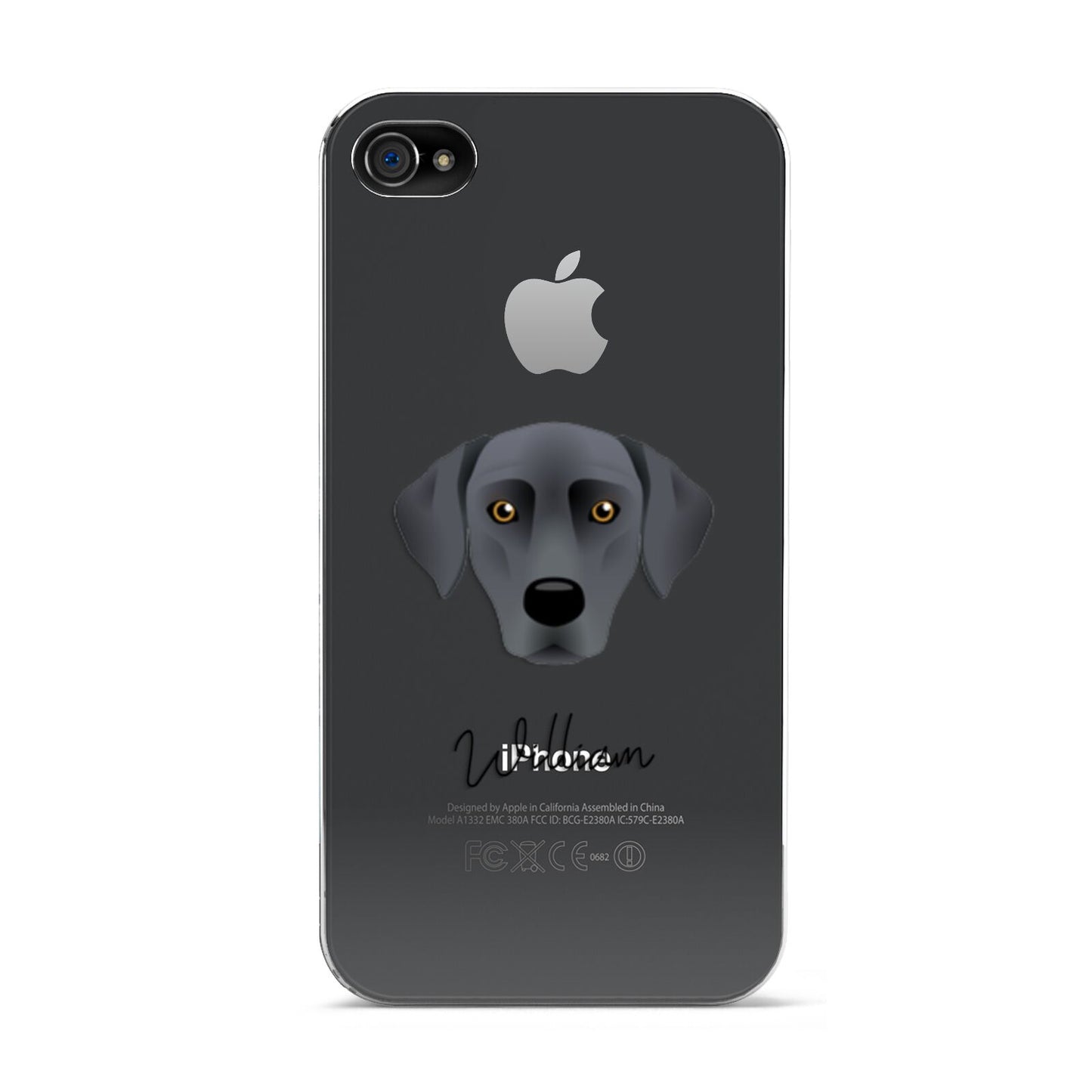 Blue Lacy Personalised Apple iPhone 4s Case