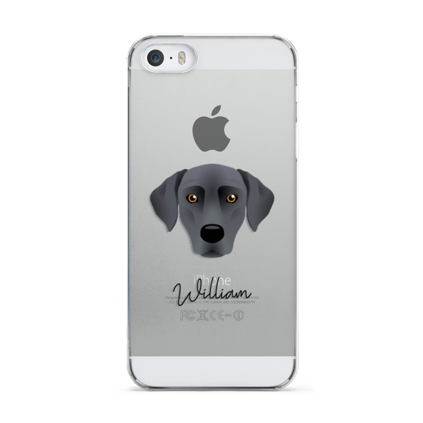 Blue Lacy Personalised Apple iPhone 5 Case