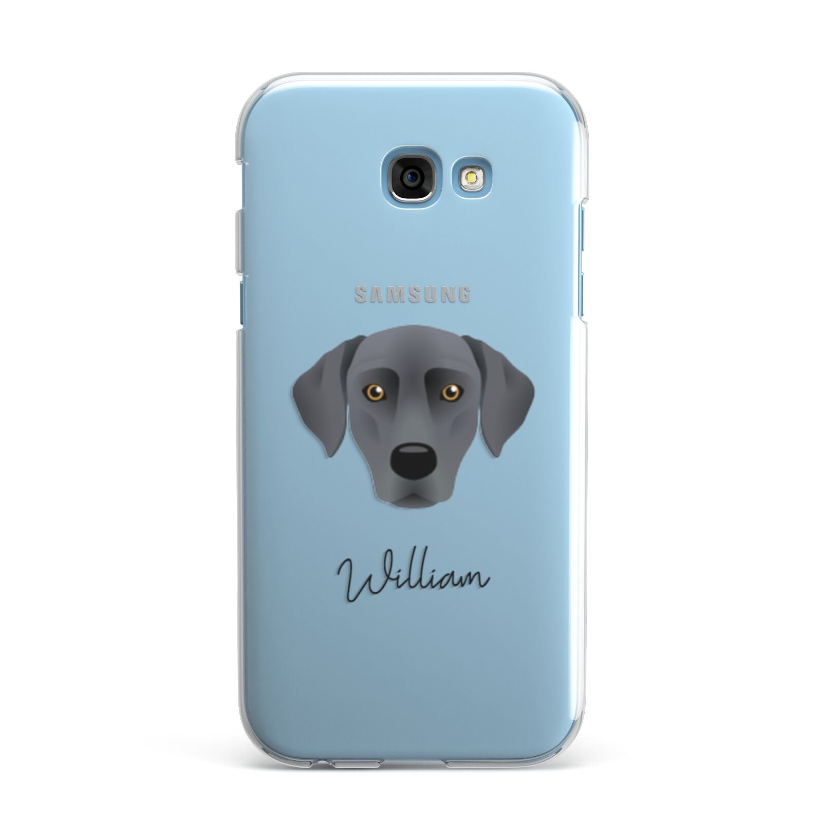 Blue Lacy Personalised Samsung Galaxy A7 2017 Case