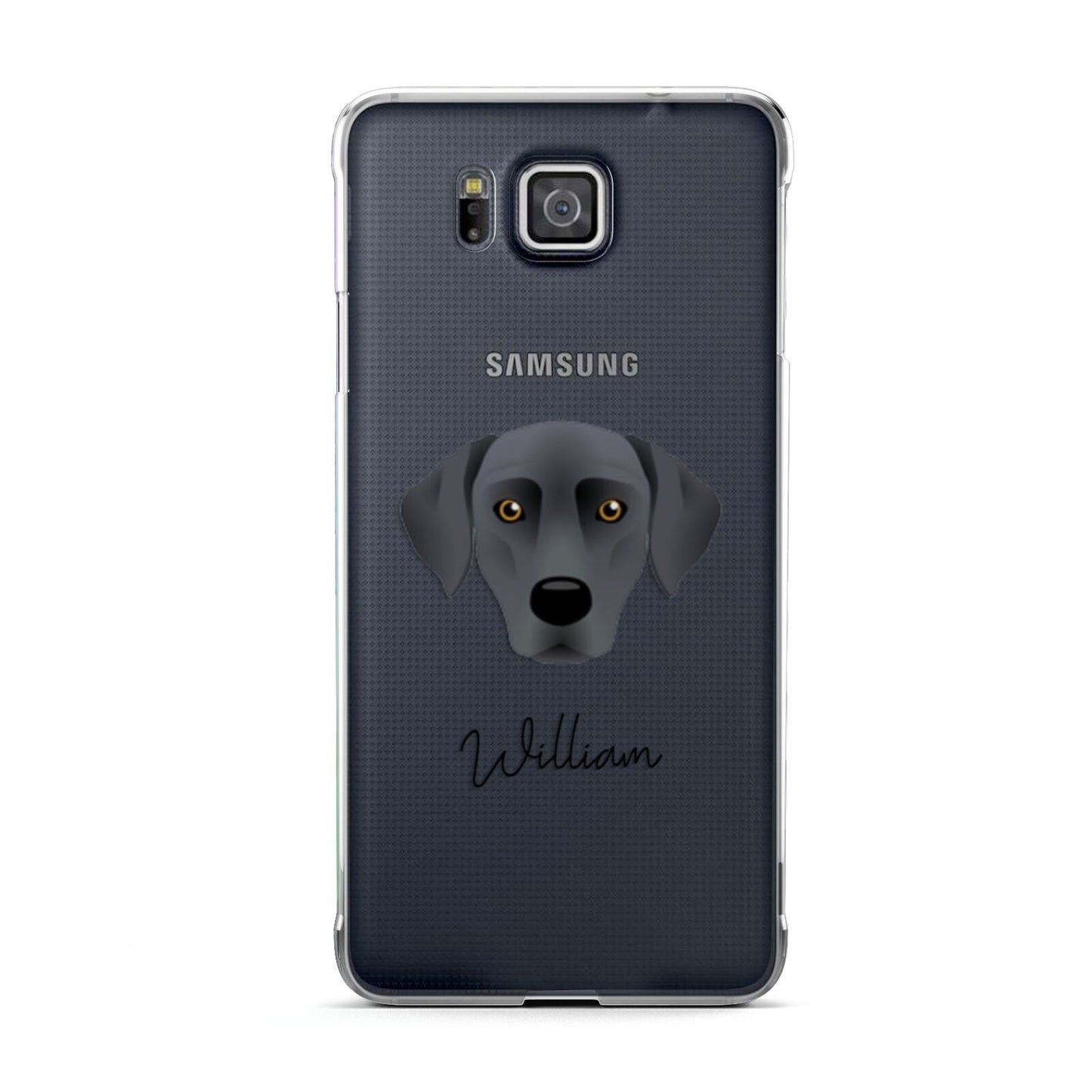 Blue Lacy Personalised Samsung Galaxy Alpha Case