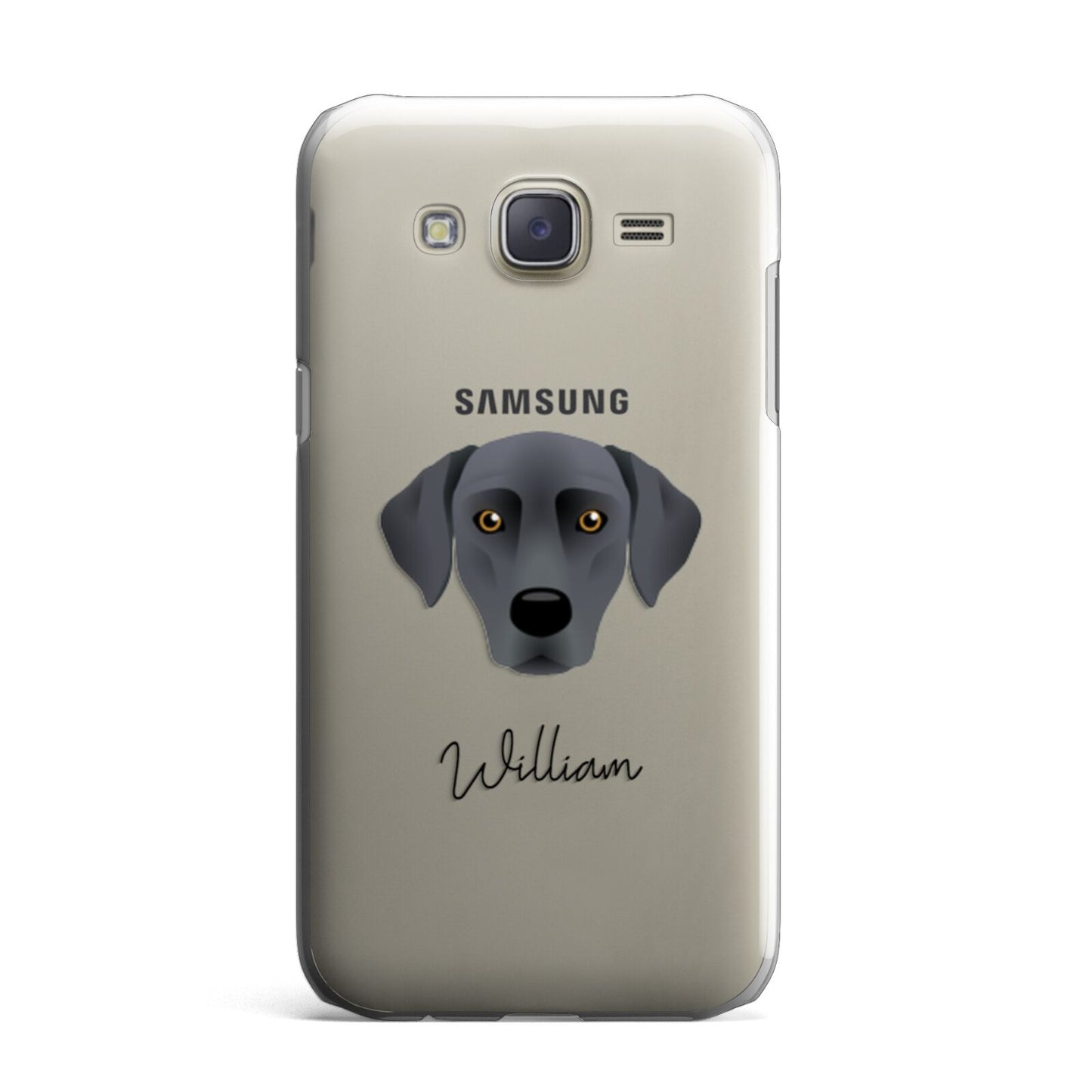 Blue Lacy Personalised Samsung Galaxy J7 Case