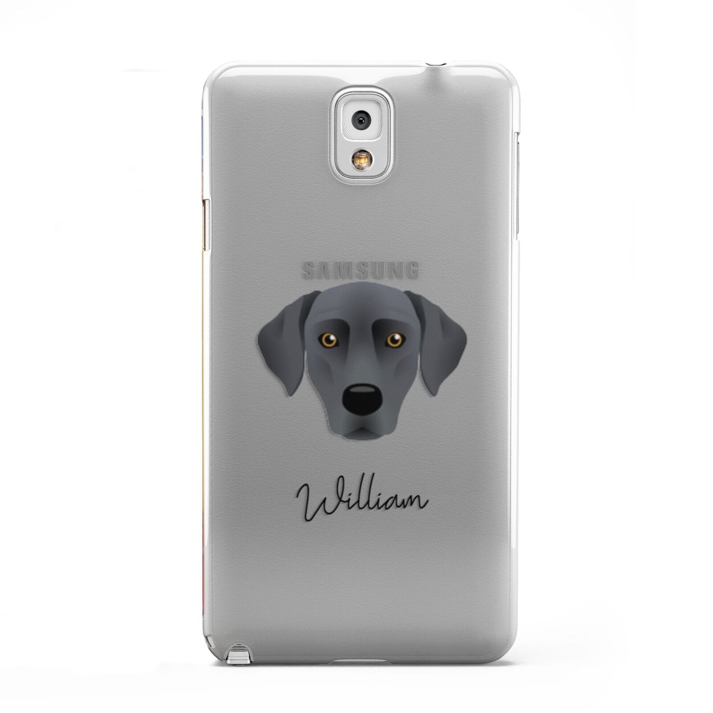 Blue Lacy Personalised Samsung Galaxy Note 3 Case