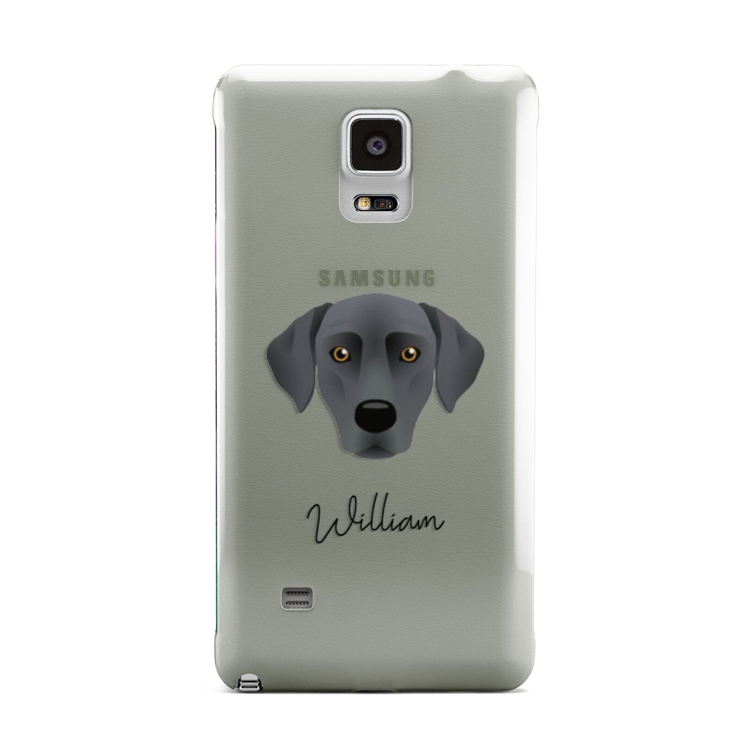 Blue Lacy Personalised Samsung Galaxy Note 4 Case
