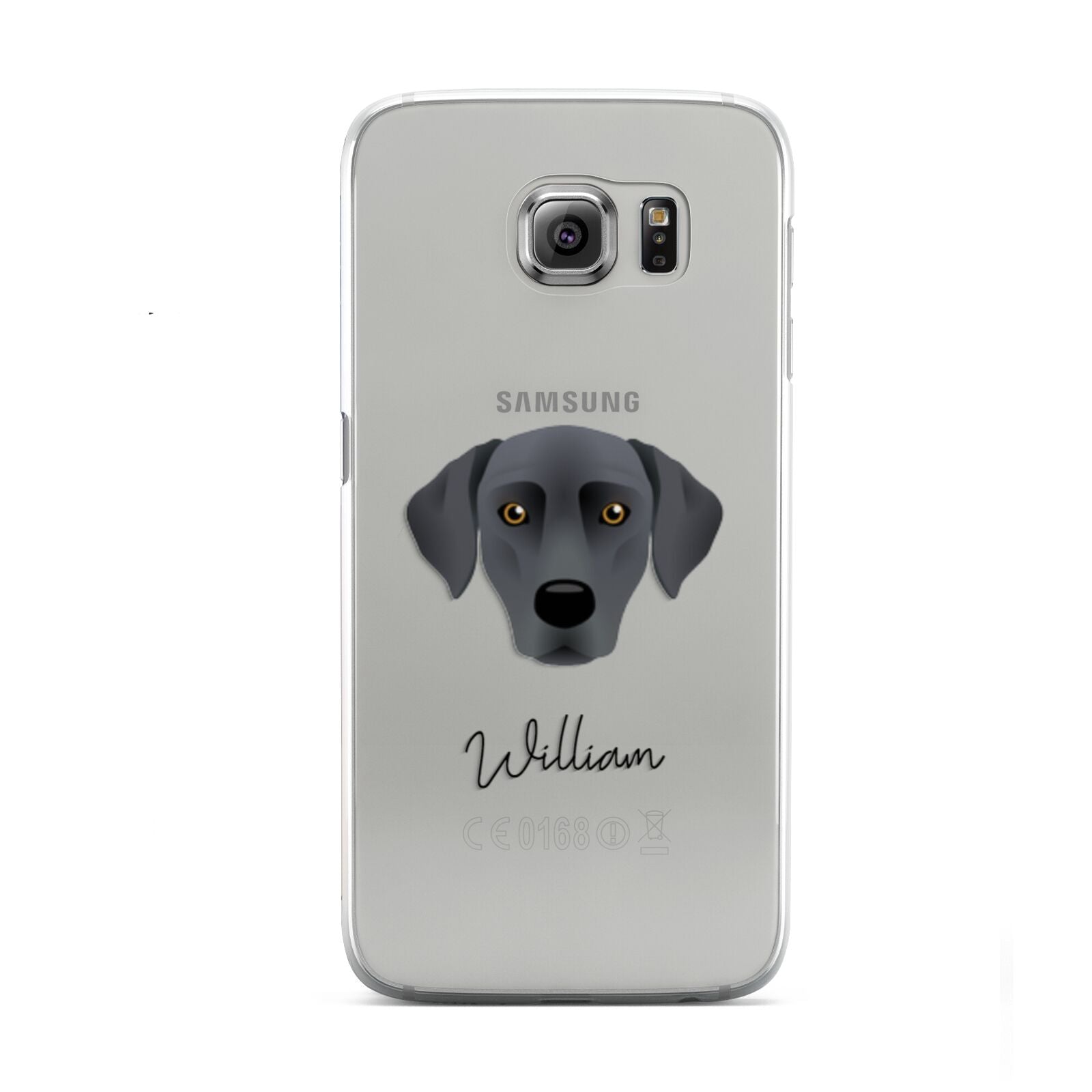 Blue Lacy Personalised Samsung Galaxy S6 Case